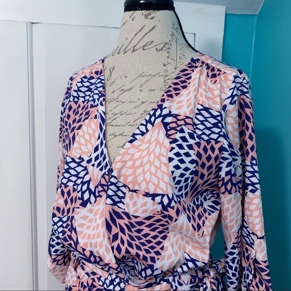 Presley skye Print Surplice Shirtdress - Picture 5 of 7